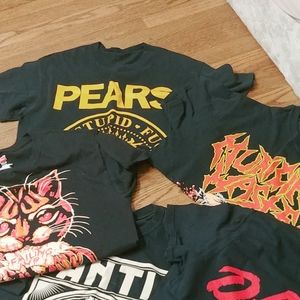 Lot of 4 Punk Band Shirts Grunge Vintage sizeM & L